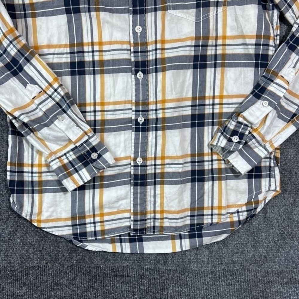 Levi's Men Button Down Shirt Plaid Size Medium 100% Cotton Front Pocket - Picture 3 of 7